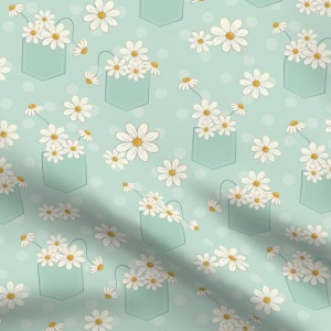 Pocket full of daisies fabric by SKM Designs