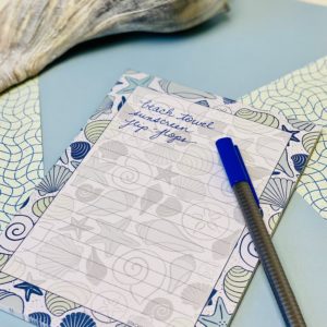 Blue Seashell Notepads by Stacy Creates Stuff