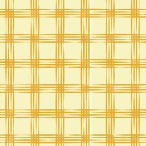 Sketchy Plaid Check pattern in gold by Stacy Kenny Mitchell