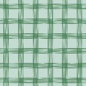 Sketchy Plaid Check pattern in green by Stacy Kenny Mitchell