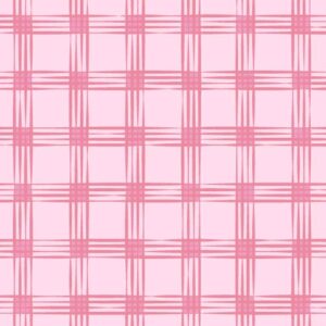 Sketchy Plaid Check pattern in pink by Stacy Kenny Mitchell
