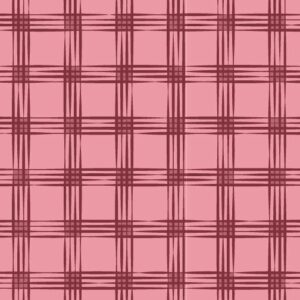 Sketchy Plaid Check pattern in red by Stacy Kenny Mitchell