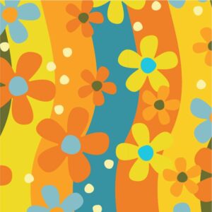 Groovy Floral Stripe by Stacy Kenny Mitchell