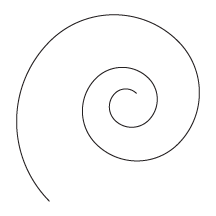 Basic spiral using spiral tool in Adobe Illustrator