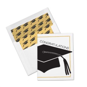 Congratulations (grad cap) graduation greeting cards by Stacy Kenny Mitchell