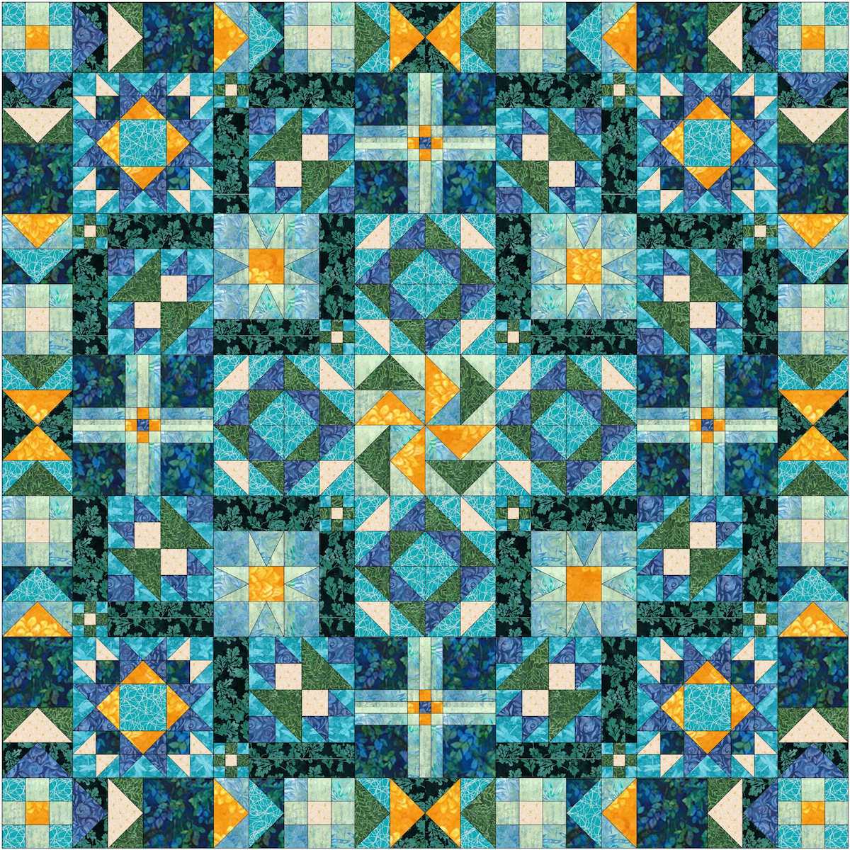 graphic of Haven quilt top